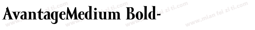 AvantageMedium Bold字体转换